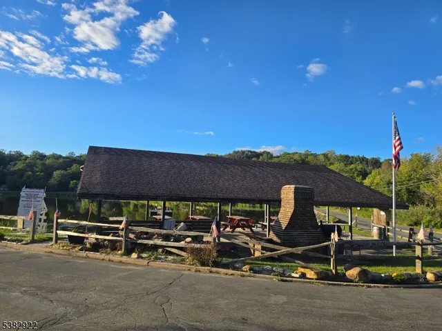a view of a lake with a mountain