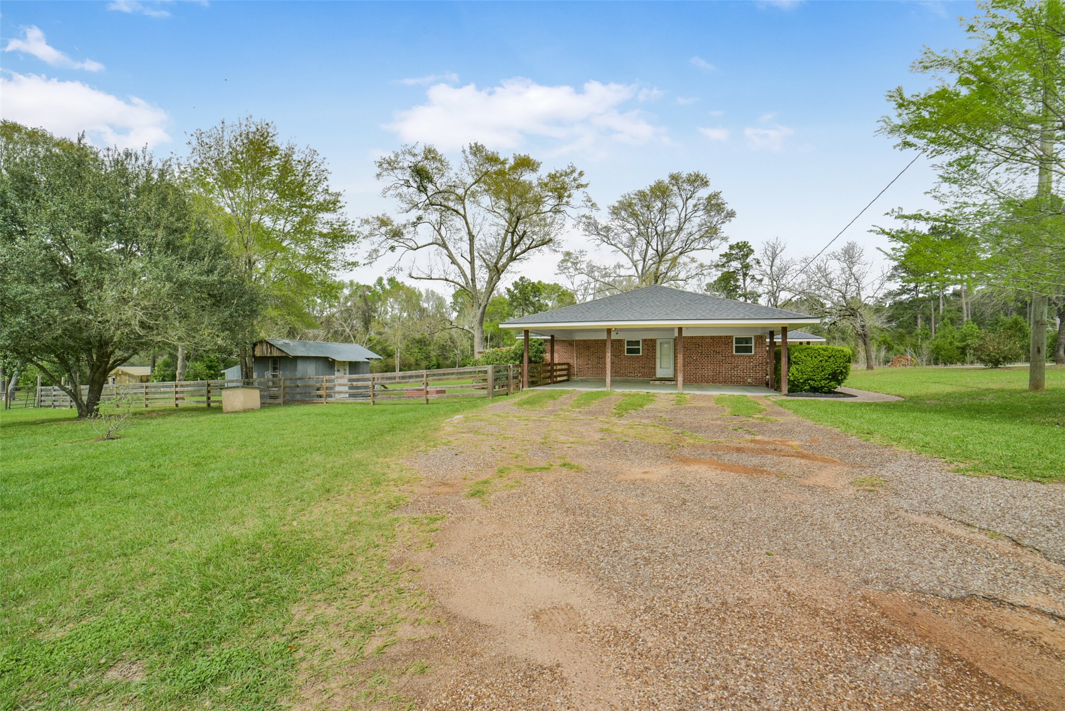10313 South Williams Road Conroe, TX 77303 - Photo 40 of 48 View from the driveway - notice the established trees