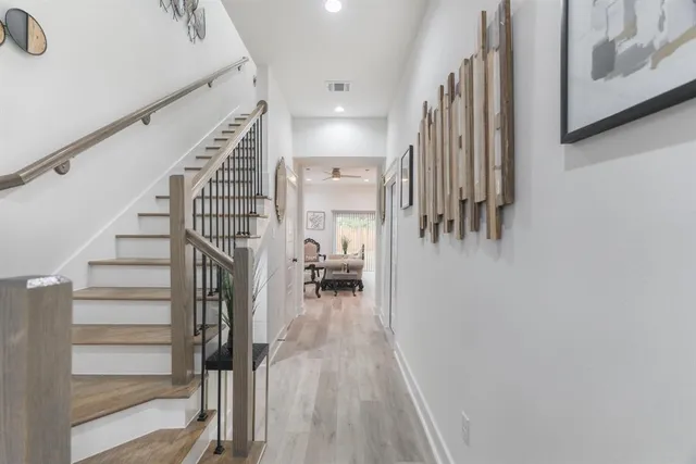 a very nice looking dining room with kitchen countertops and a view of living room
