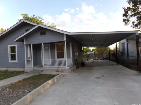 a view of a house with porch
