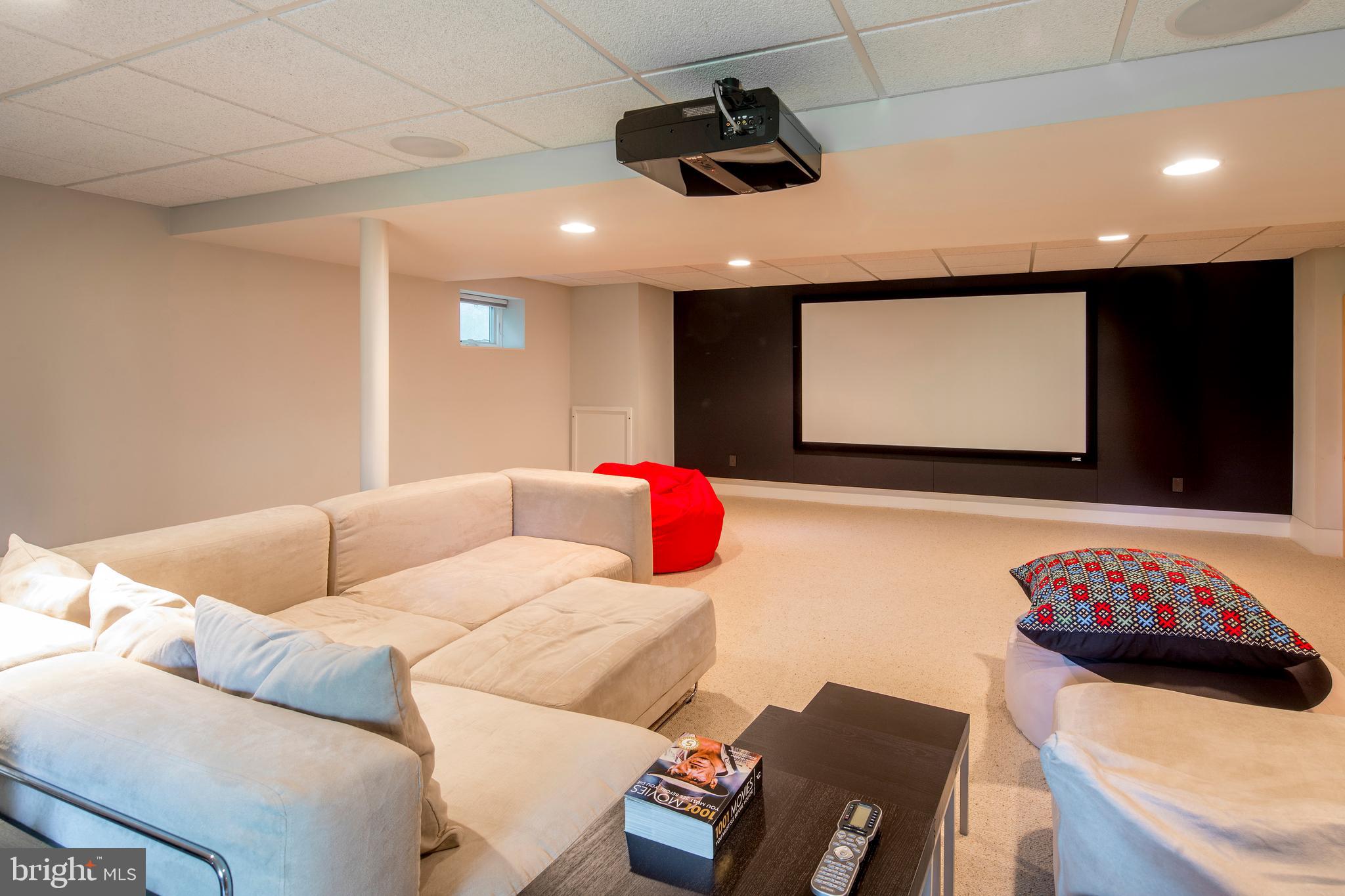 1318 North Spring Mill Road Villanova, PA 19085 - Photo 32 of 40 Lower Level Home Theater