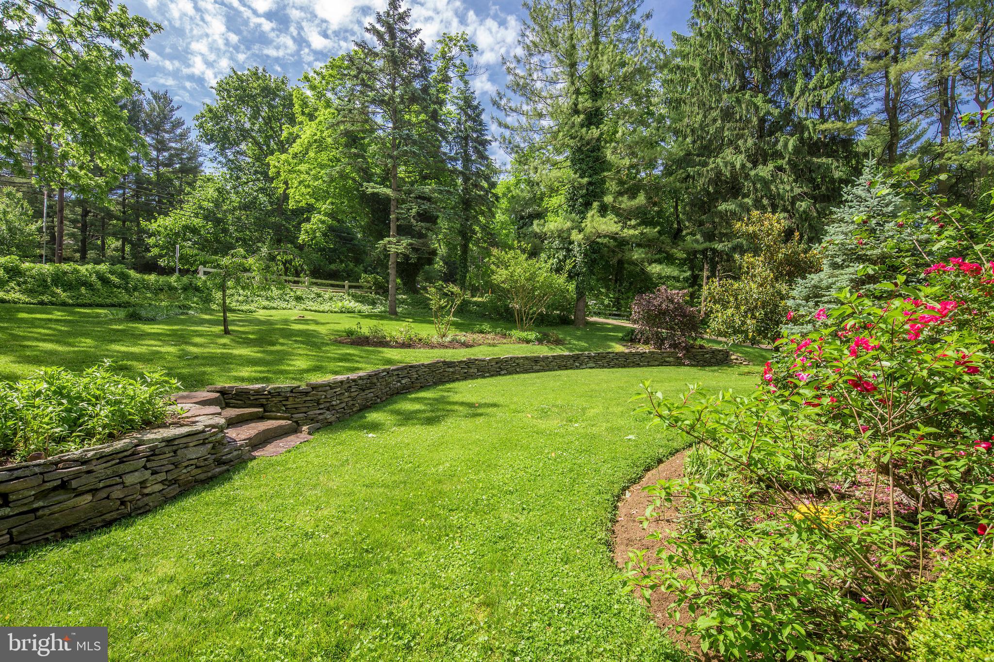 1318 North Spring Mill Road Villanova, PA 19085 - Photo 34 of 40 Terraced Front Yard