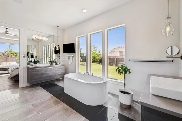 a living room with a couch and a flat screen tv