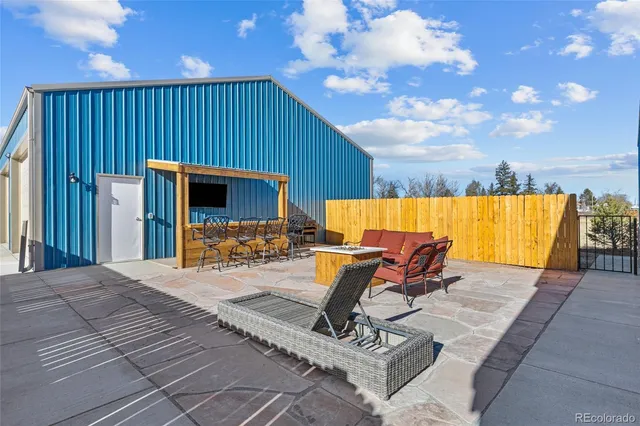 a view of a swimming pool with a lounge chairs