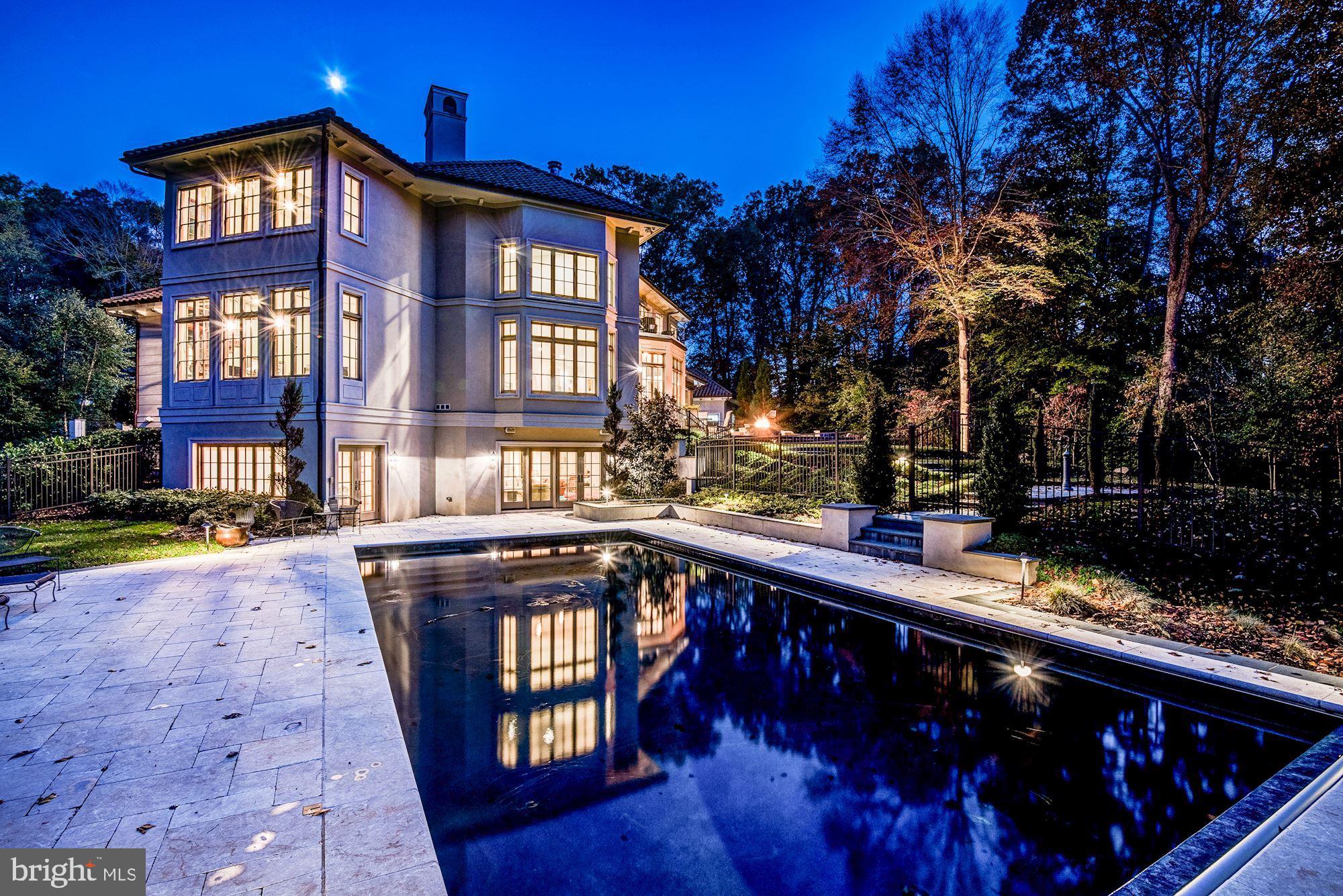 906 Turkey Run Road McLean, VA 22101 - Photo 45 of 52 Pool Night View