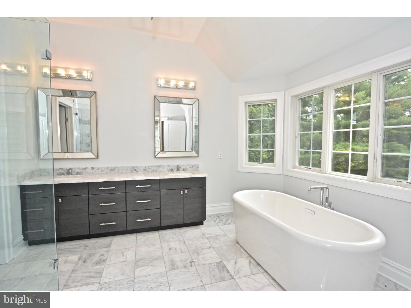 148 Herrontown Road Princeton, NJ 08540 - Photo 21 of 37 Master Bathroom with floating tub..