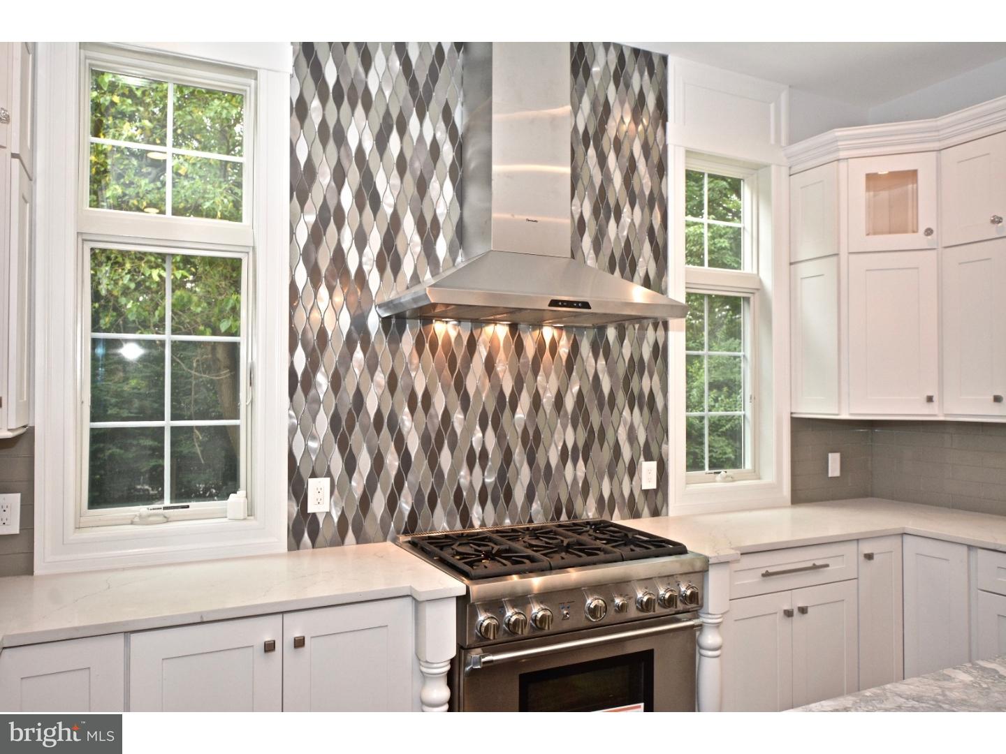 148 Herrontown Road Princeton, NJ 08540 - Photo 5 of 37 Kitchen with floating hood flanked by windows.