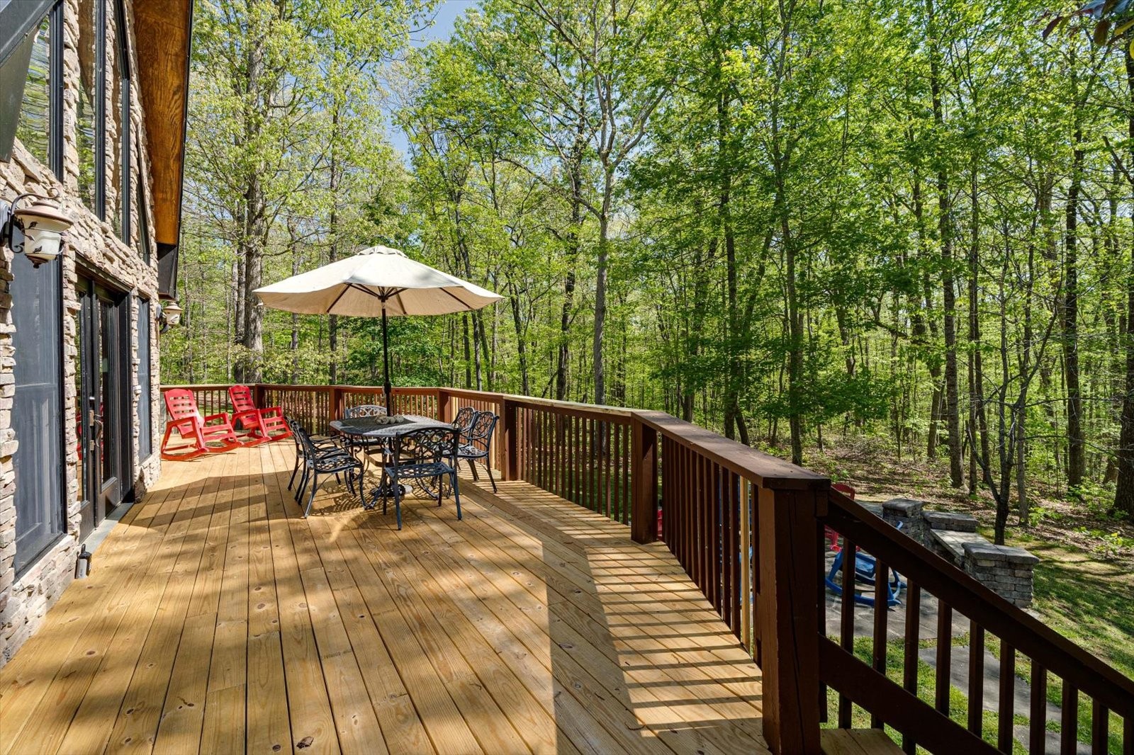 557 Green Forest Road Dunlap, TN 37327 - Photo 13 of 57 a view of two chairs and table in the balcony