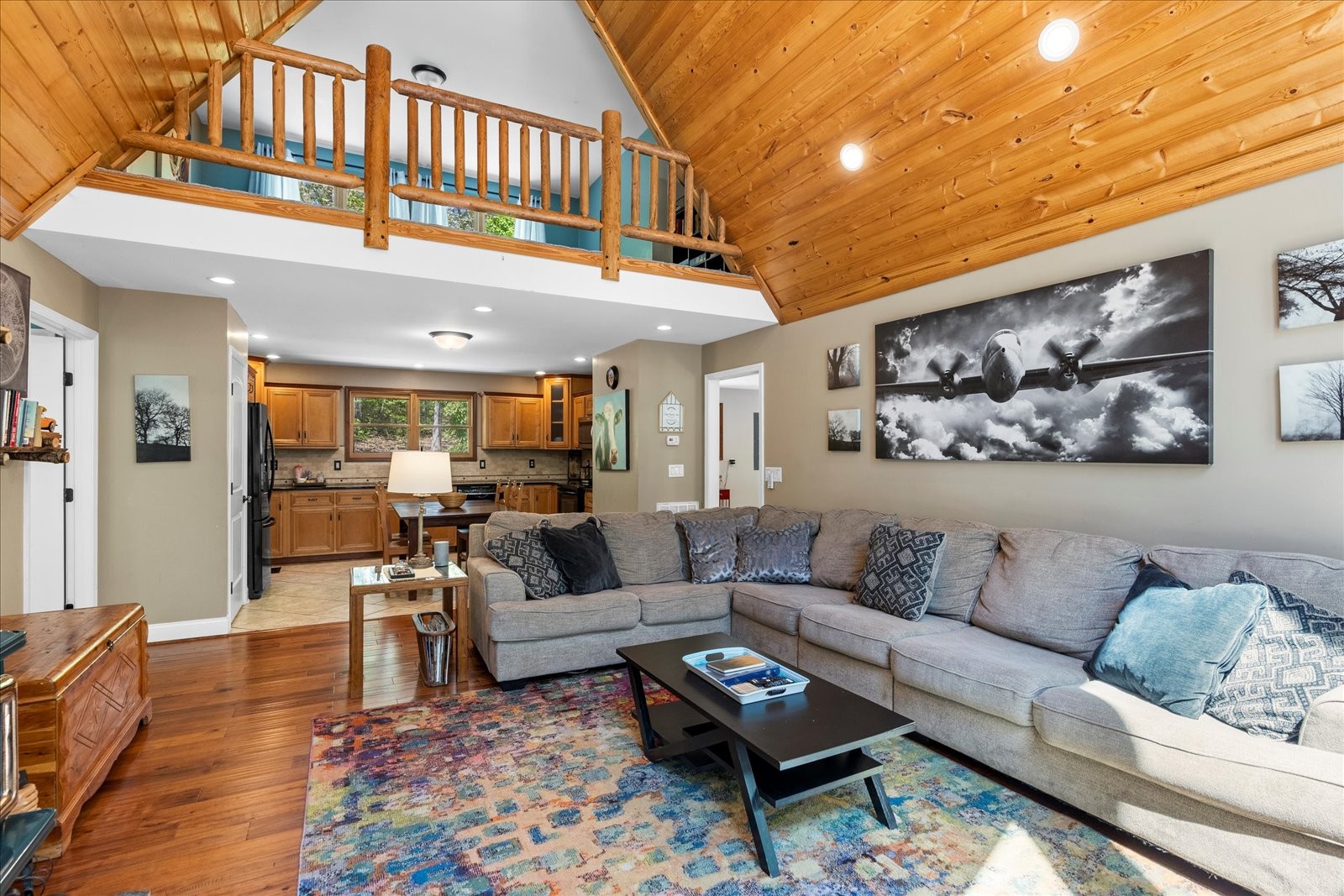 557 Green Forest Road Dunlap, TN 37327 - Photo 18 of 57 a living room with furniture ceiling fan and a rug