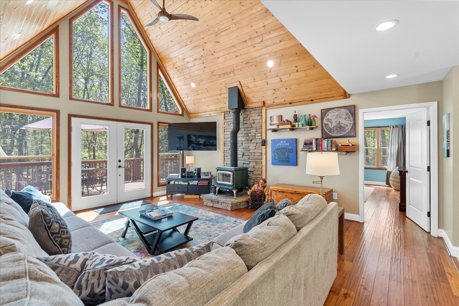 557 Green Forest Road Dunlap, TN 37327 - Photo 25 of 57 a living room with furniture and a large window