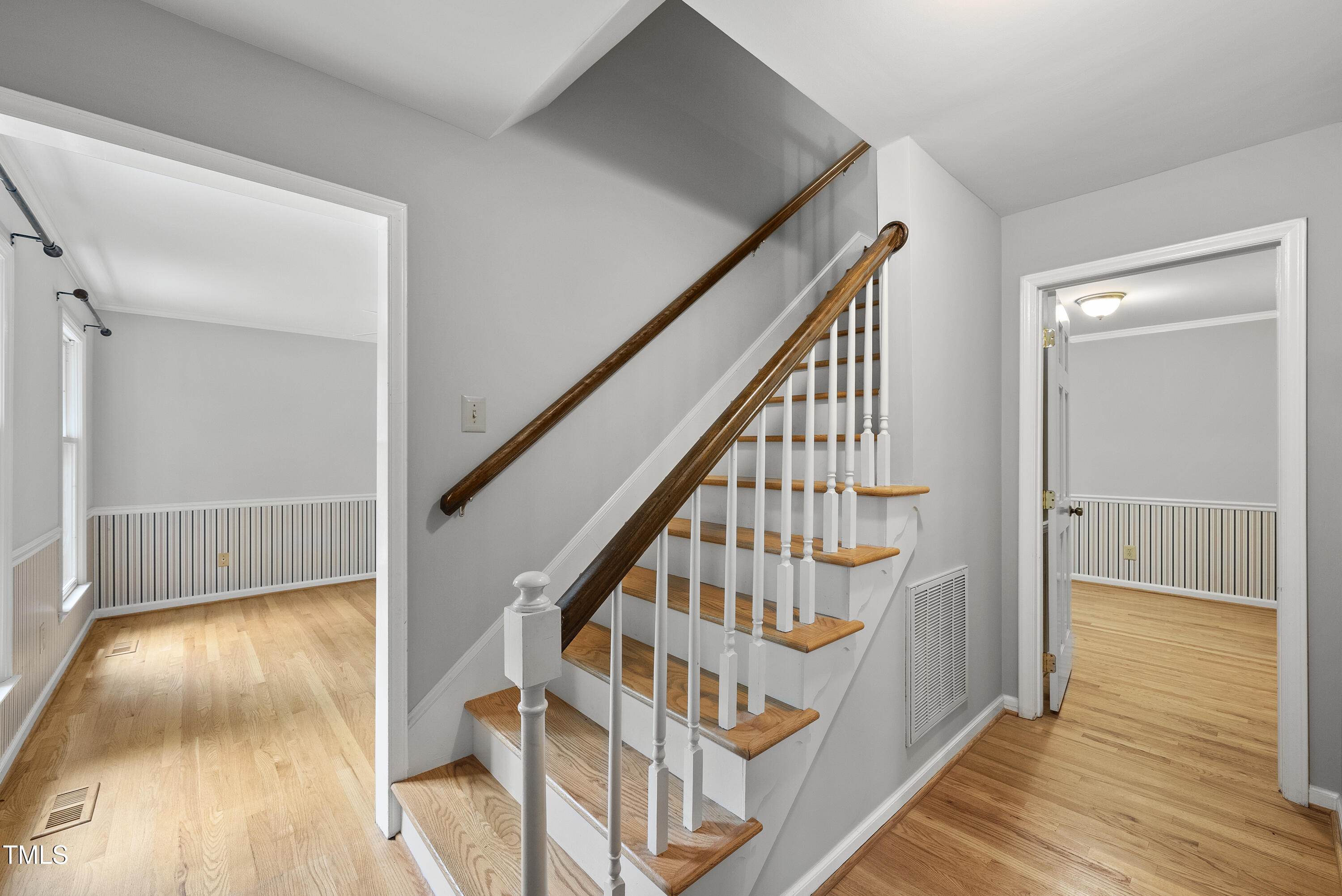 3517 Eden Croft Drive Raleigh, NC 27612 - Photo 2 of 22 a view of entryway with wooden floor