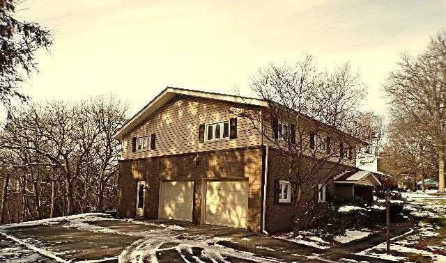 a front view of a house