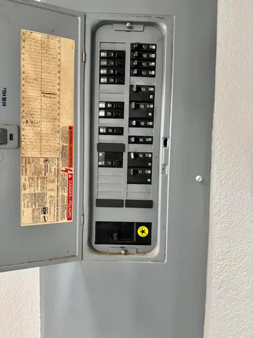 a close up view of electric board