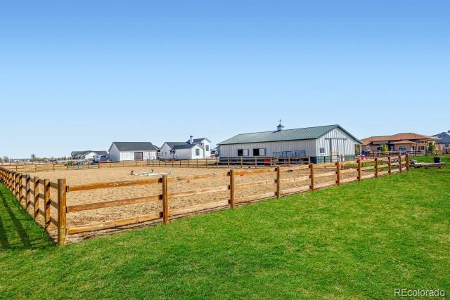 560 Talons Reach Run Berthoud, CO 80513 - Photo 33 of 43 a view of a terrace with a garden