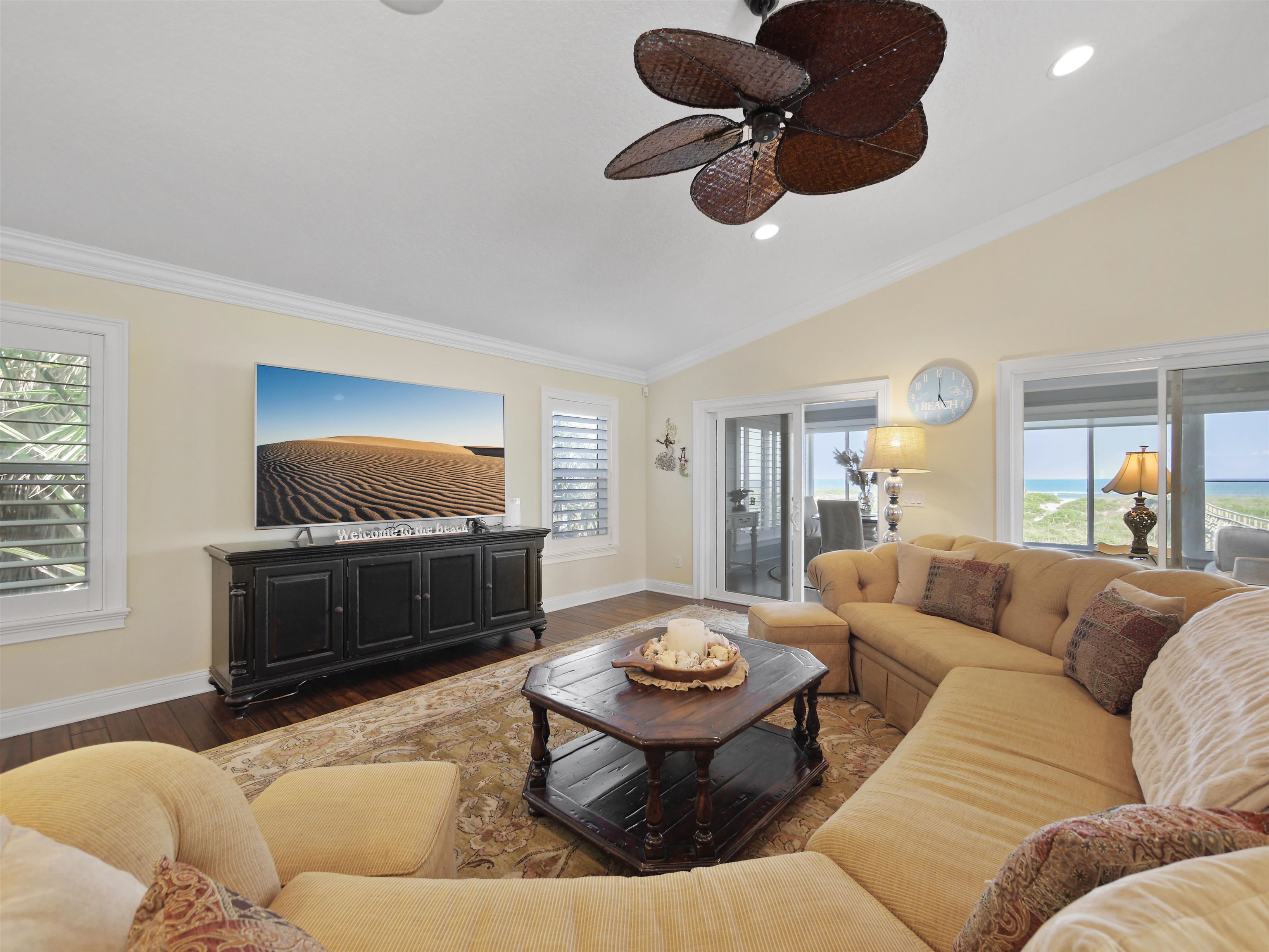 5348 Atlantic View St. Augustine, FL 32080 - Photo 4 of 60 a living room with furniture and a flat screen tv