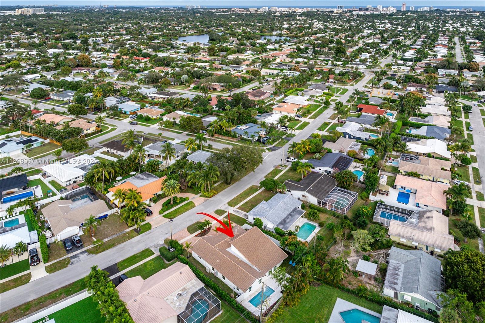 1338 Southwest 13th Street Boca Raton, FL 33486 - Photo 45 of 45 an aerial view of residential houses with outdoor space