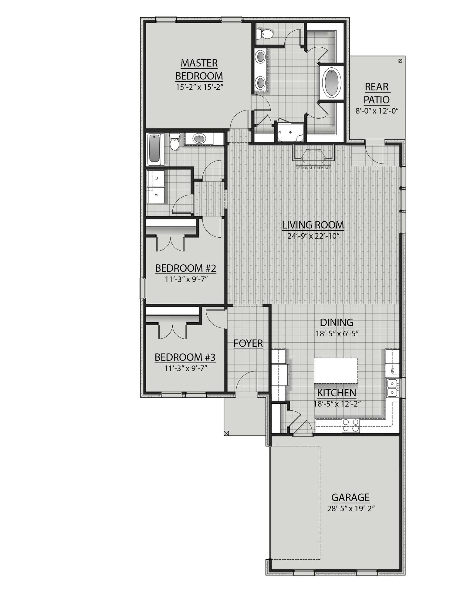 222 Splendor Ponce de Leon, FL 32455 - Photo 2 of 2 Manet II H - floor plan