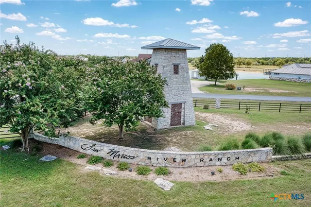 a view of a garden with an outdoor space