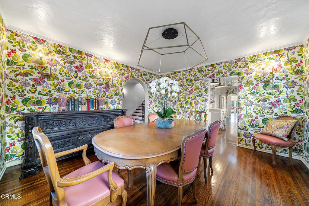 1765 Westhaven Road San Marino, CA 91108 - Photo 15 of 71 a outdoor dining space with furniture and wooden floor