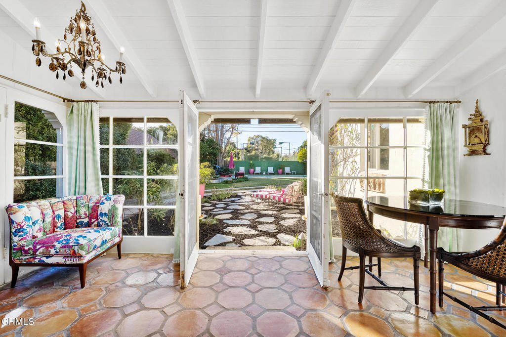 1765 Westhaven Road San Marino, CA 91108 - Photo 34 of 71 a view of a dining room with furniture window and outside view