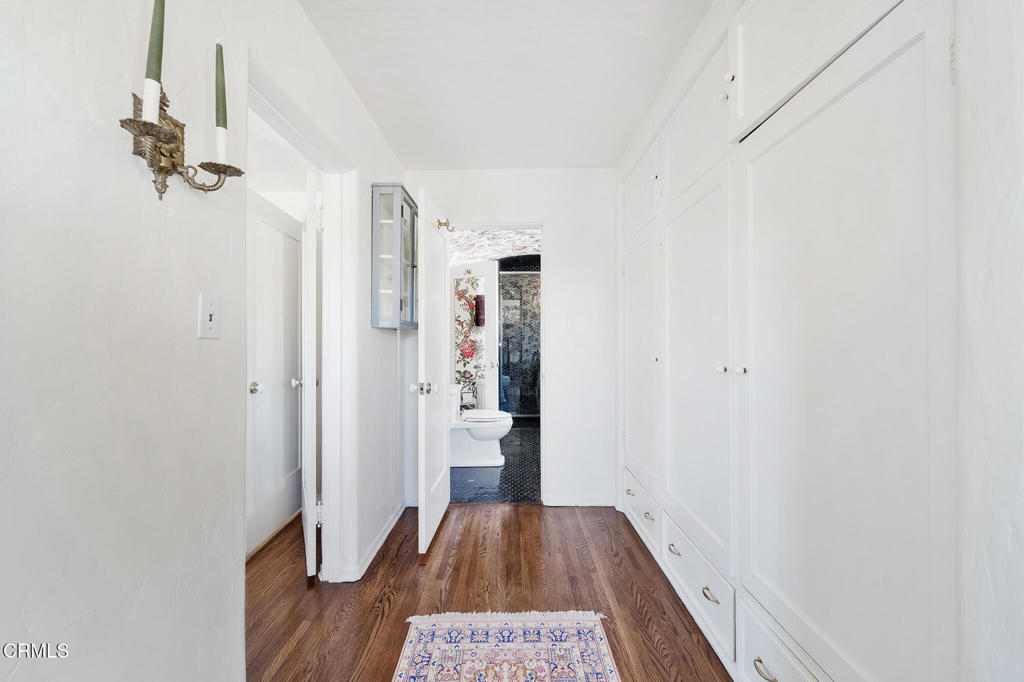1765 Westhaven Road San Marino, CA 91108 - Photo 45 of 71 a view of hallway with wooden floor