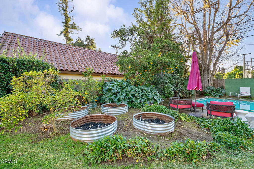 1765 Westhaven Road San Marino, CA 91108 - Photo 52 of 71 a view of an outdoor sitting area with brick wall