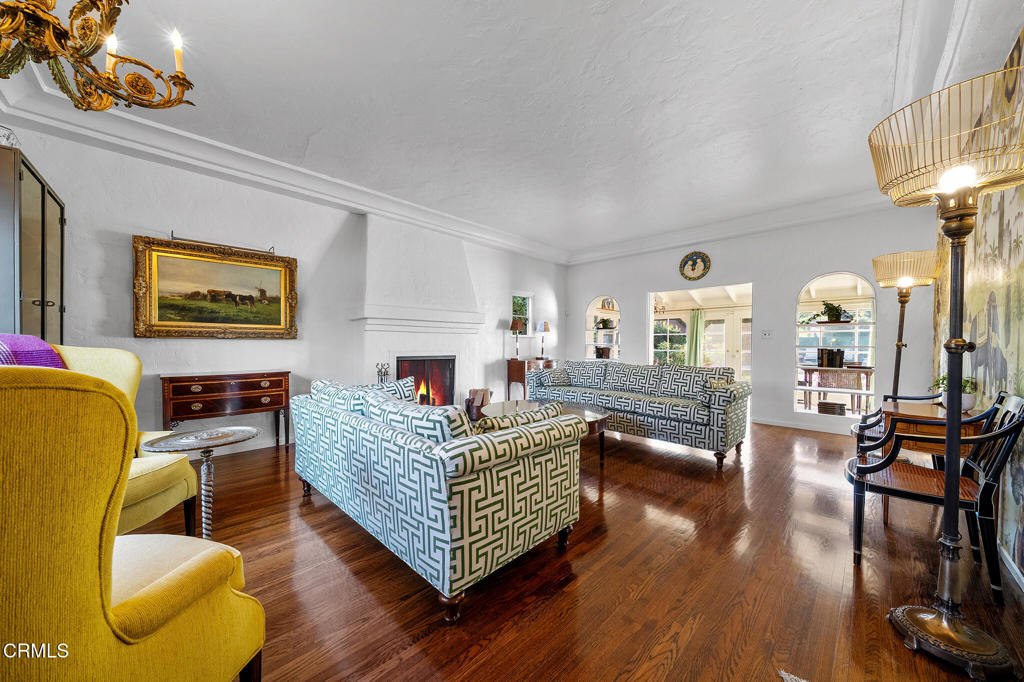1765 Westhaven Road San Marino, CA 91108 - Photo 6 of 71 a living room with furniture fireplace and a table