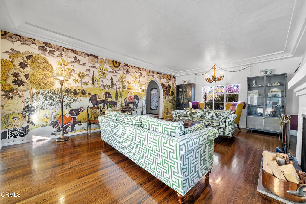 1765 Westhaven Road San Marino, CA 91108 - Photo 9 of 71 a living room with furniture and a wooden floor