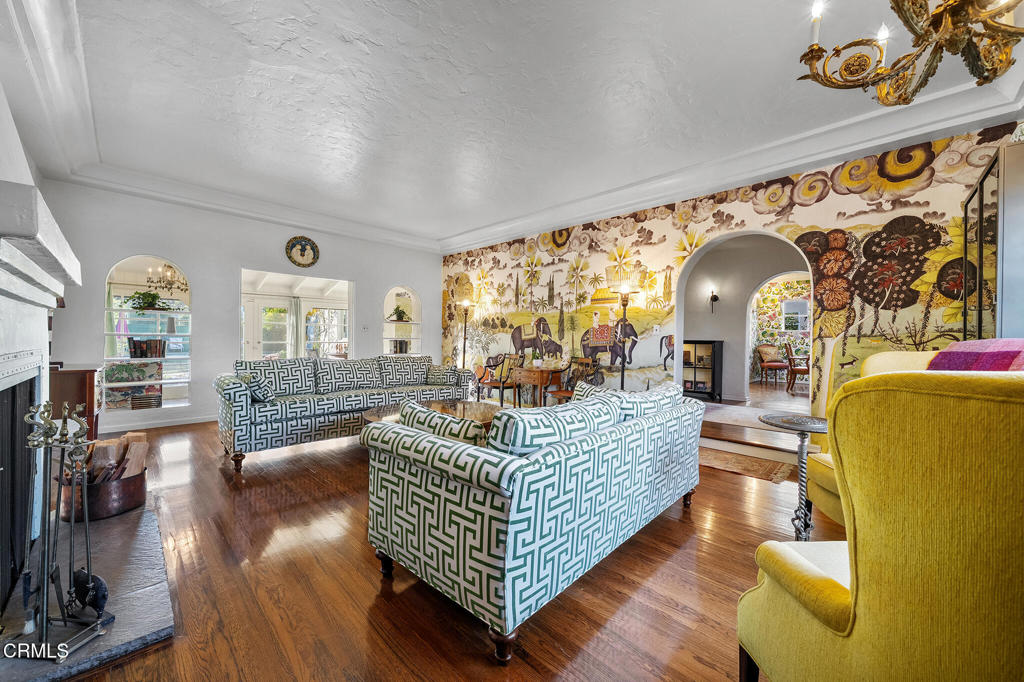 1765 Westhaven Road San Marino, CA 91108 - Photo 10 of 71 a living room with furniture and a large window