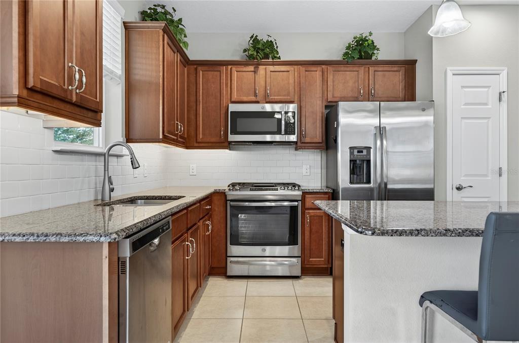 3947 Northwest 46th Ter. Ocala, FL 34482 - Photo 13 of 75 a kitchen with granite countertop a sink and stainless steel appliances