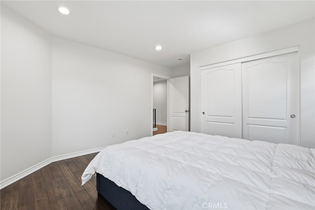 8220 Chamberlain Reseda, CA 91335 - Photo 35 of 46 a bedroom with a bed and a shower