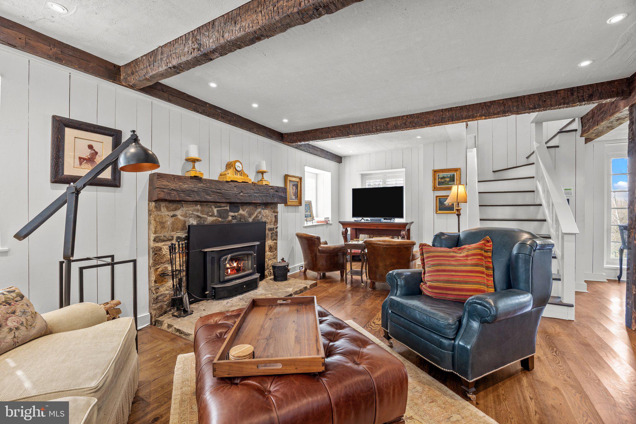 6068 Stoney Hill Road New Hope, PA 18938 - Photo 52 of 117 Guest House Fireplace