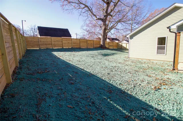 a backyard of a house