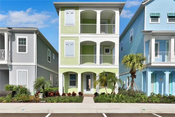 a front view of a multi story residential apartment building