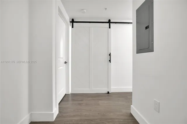 a view of an empty room