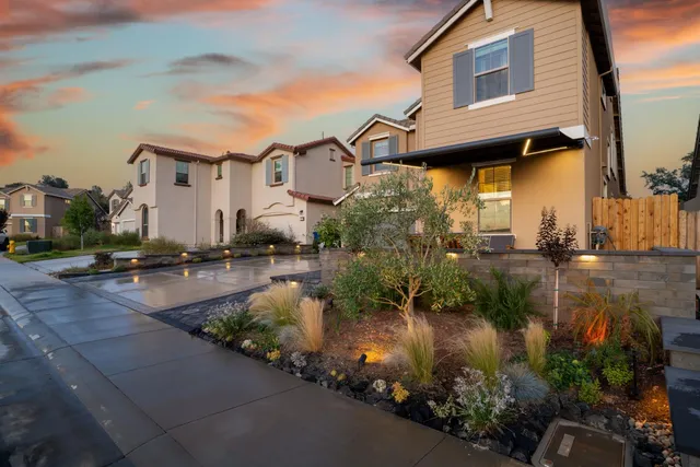 a view of a lake with a house