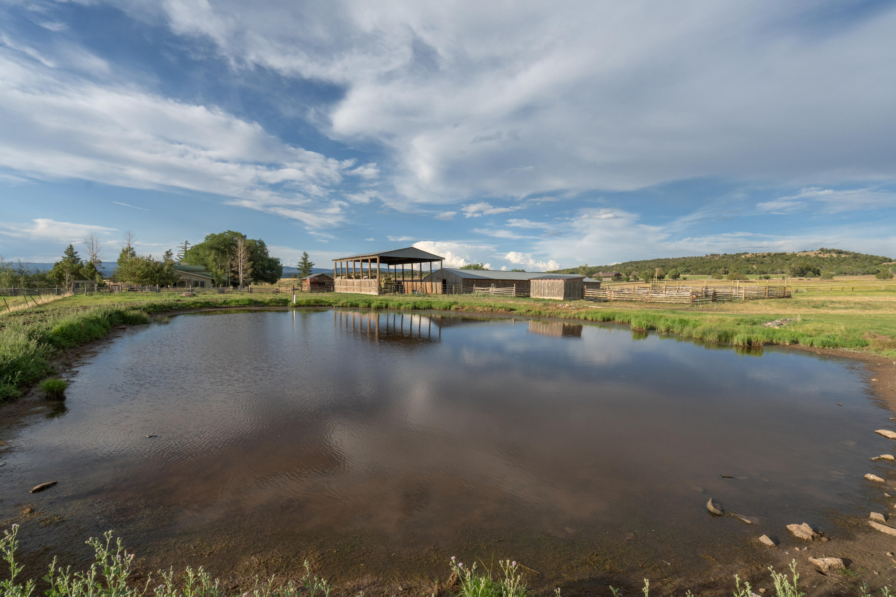 1226 County Rd X45 Norwood, CO 81423 - Photo 28 of 32 a view of a lake with houses in the back