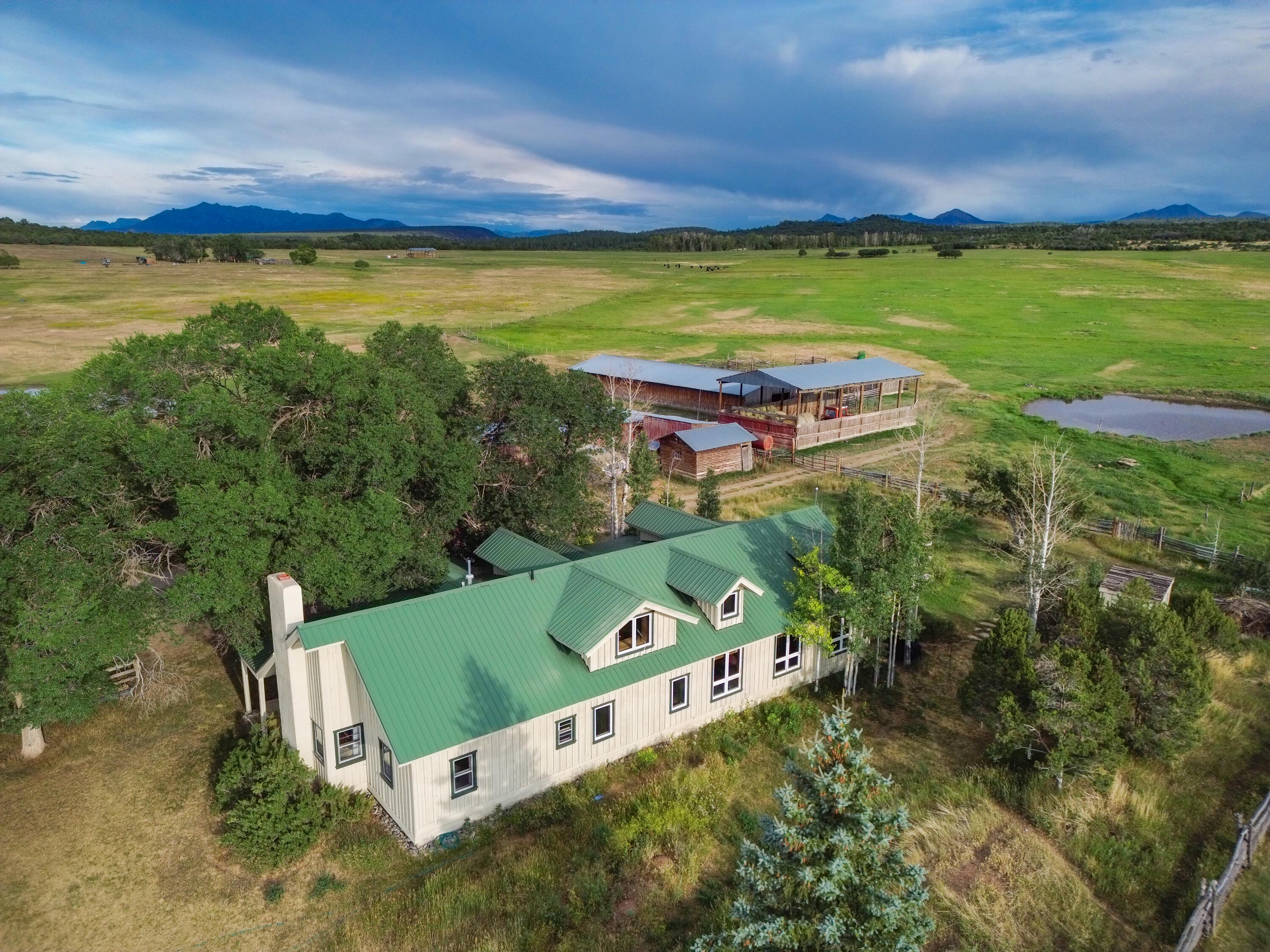 1226 County Rd X45 Norwood, CO 81423 - Photo 3 of 32 an aerial view of a house with a garden