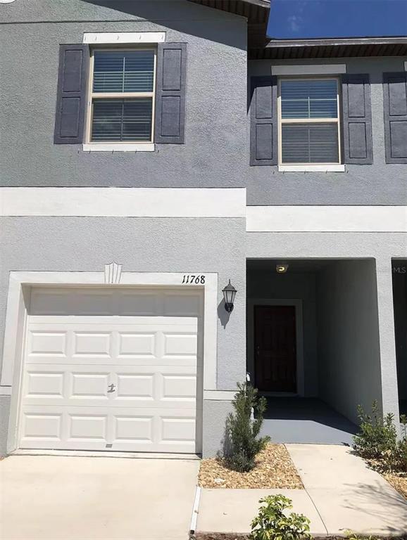 a front view of a house