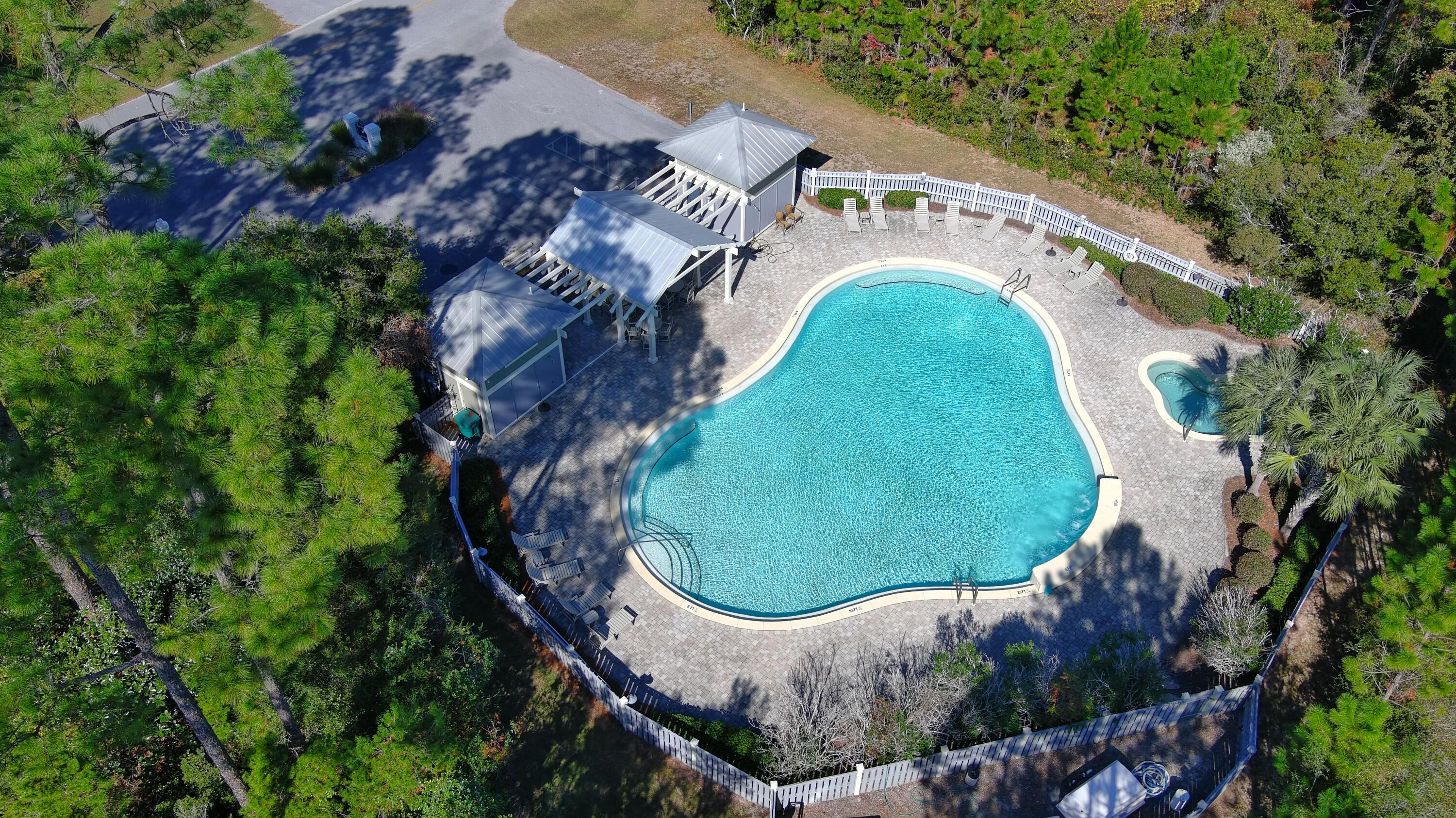 32 East Point Washington Road Santa Rosa Beach, FL 32459 - Photo 6 of 12 a aerial view of a house with a garden and plants