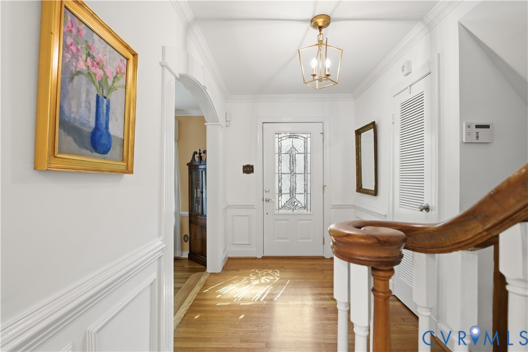 6405 Buckhill Road Richmond, VA 23225 - Photo 4 of 71 Inviting entryway featuring a leaded glass front d