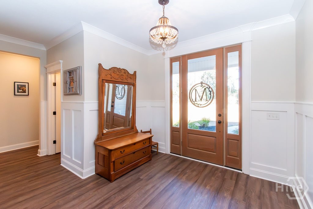 1355 Old Louisville Road Guyton, GA 31312 - Photo 3 of 43 Foyer with 8' Custom Oak Door