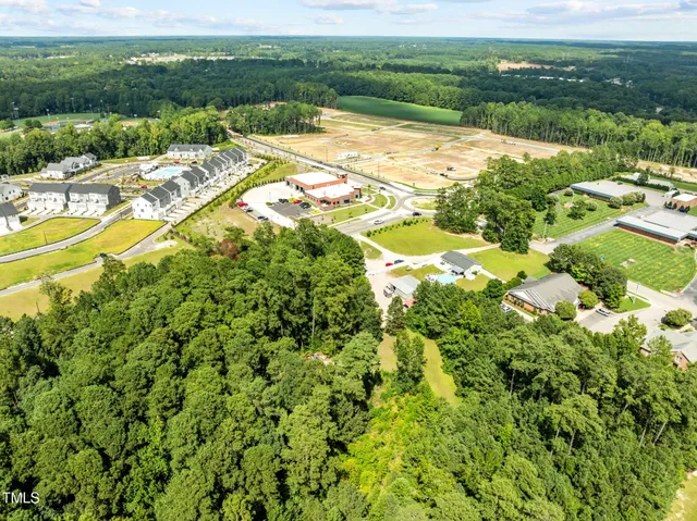 a view of swimming pool with a garden