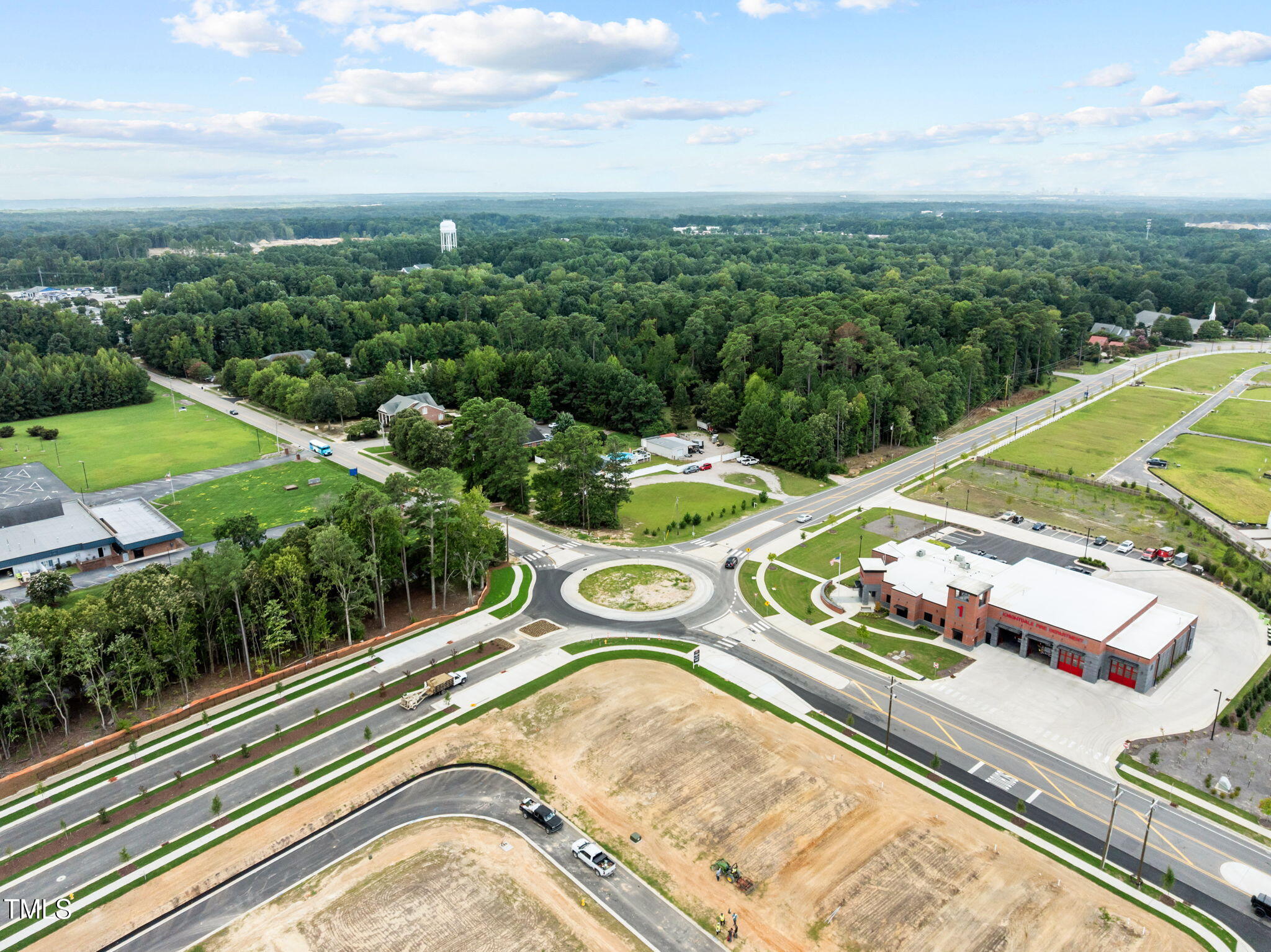 949 Old Knight Road Knightdale, NC 27545 - Photo 23 of 27 an aerial view of a house with a big yard