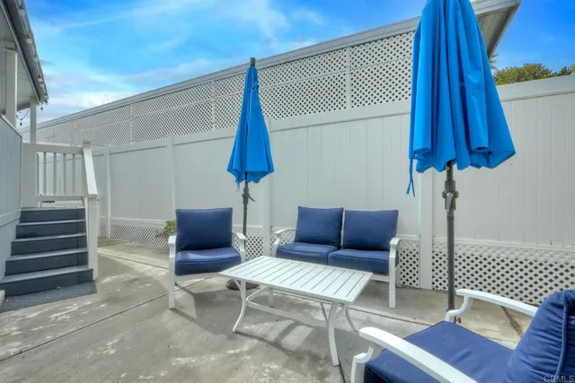 a backyard of a house