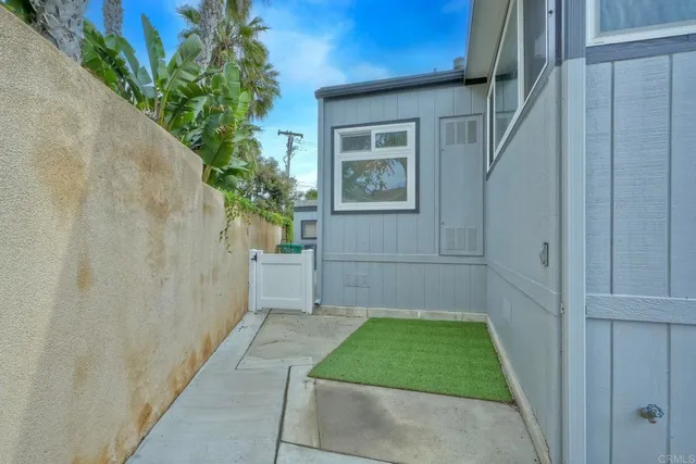a view of a house with a wooden door
