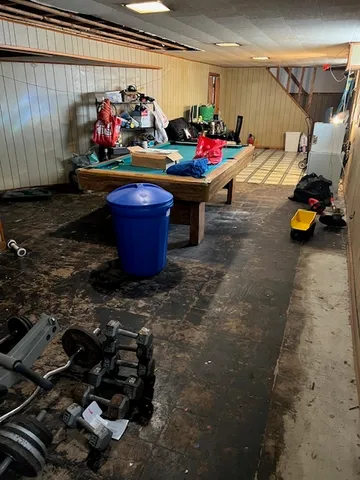 a room with toys and flowers