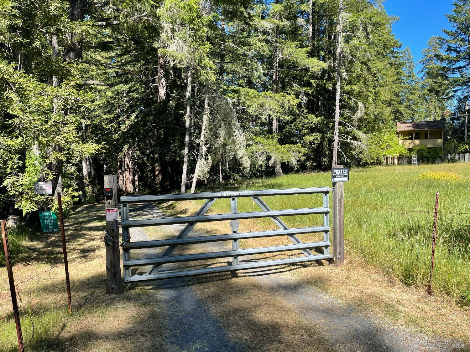 35905 Hauser Bridge Road, Unit J Cazadero, CA 95421 - Photo 28 of 34 Entry gate to the 127 acres, off Hauser Bridge Rd///