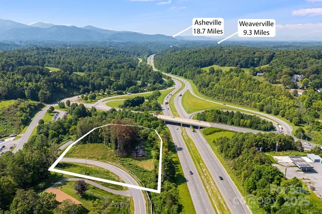 a view of a yard with a garden