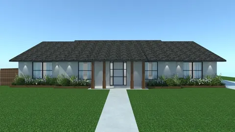 a view of a back yard of the house